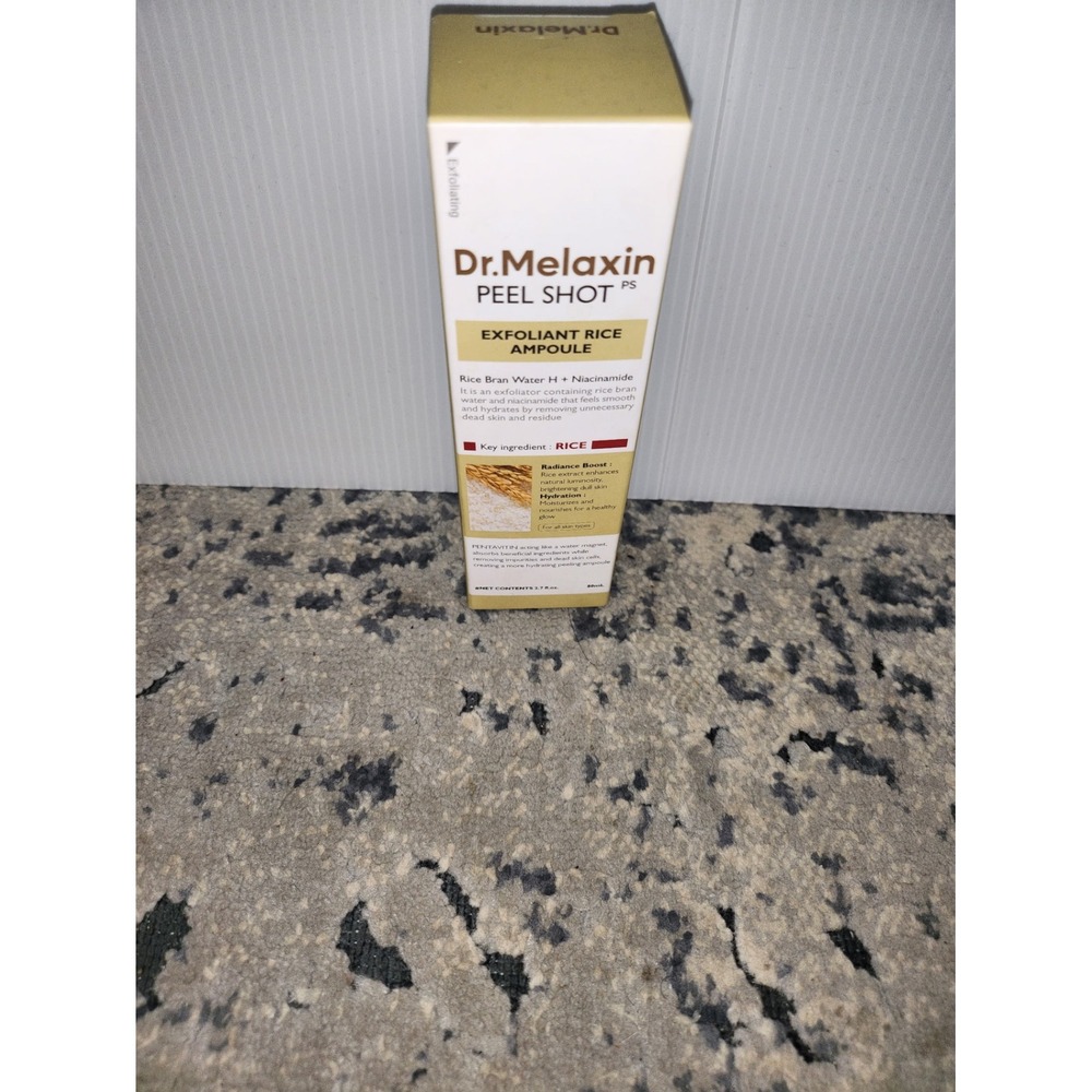 Dr. Melaxin Peel Shot PS Exfoliant Rice Ampoule 50ml Niacinamide K-Beauty New